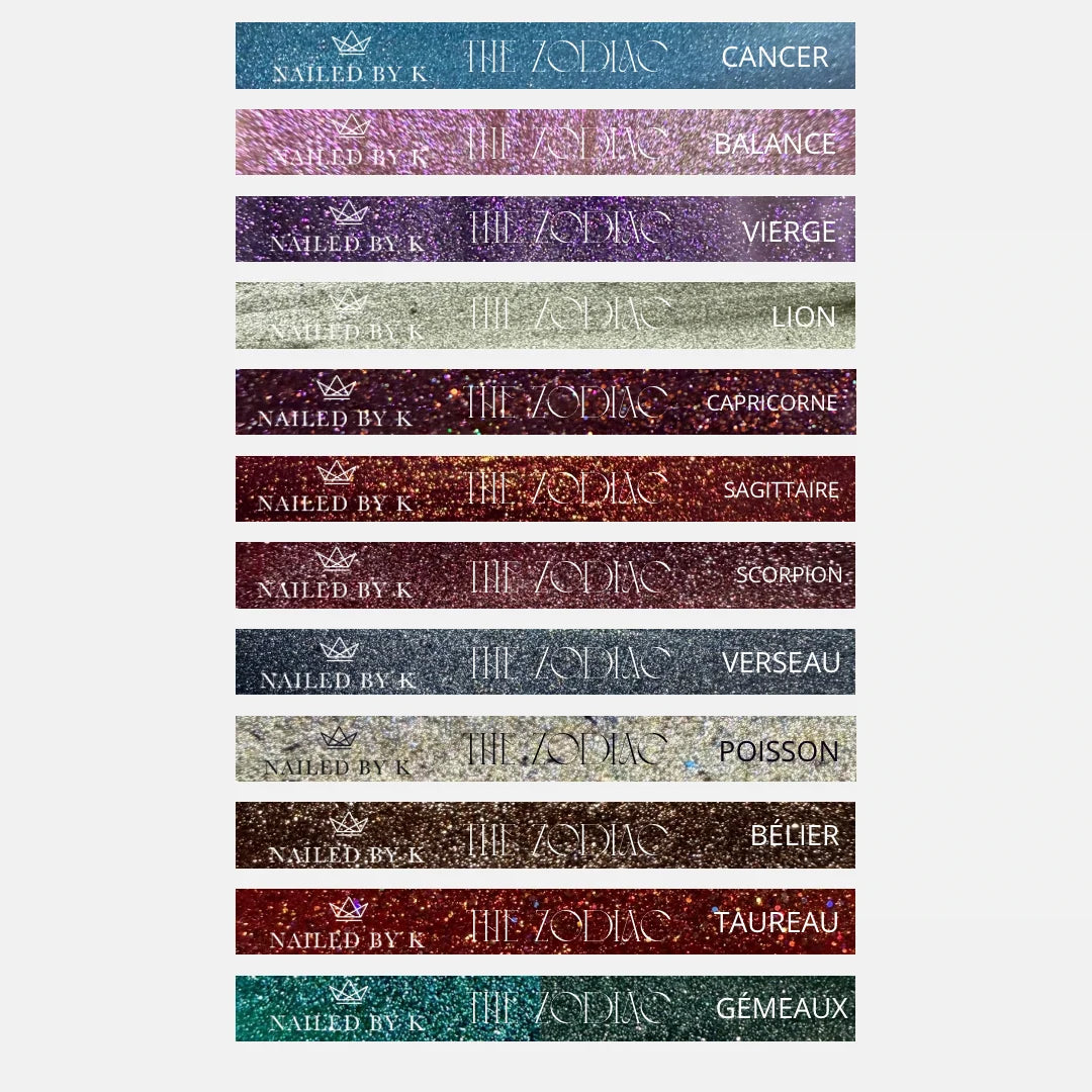 THE ZODIAC - COFFRET VIDE + STICKERS NUANCIER ZODIAC