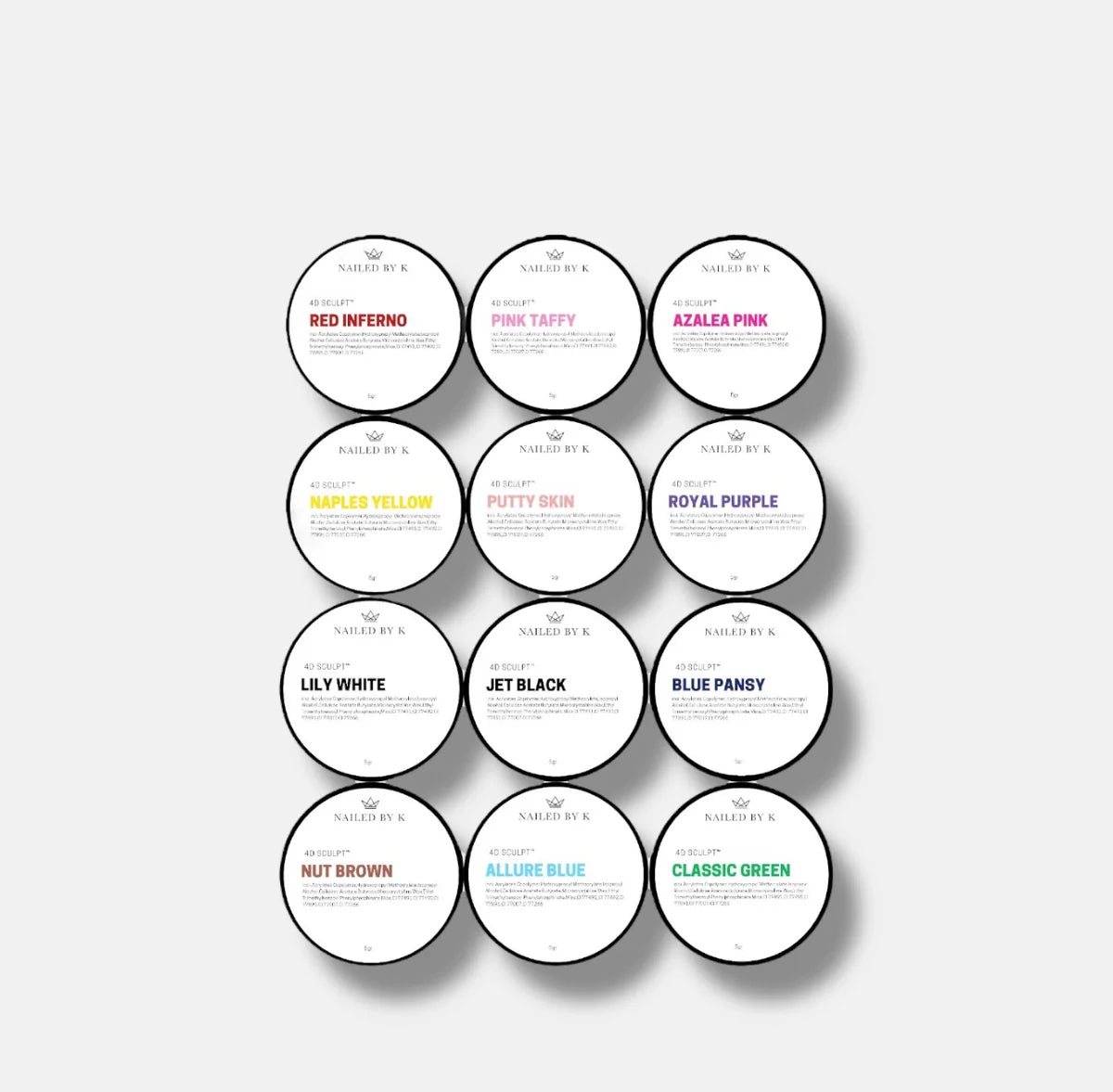 Gel 4D Sculpt - LOT DE 12
